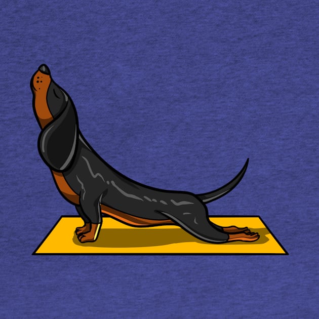 Wiener Dog Yoga Lover Pet by underheaven